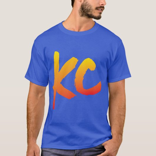 Gewoon KC rood vervagen T-shirt (Voorkant)