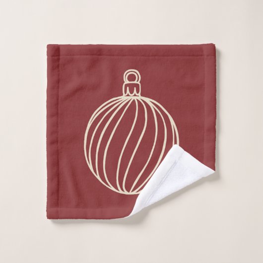 Gewoon kerstCollectie - Bauble Bad Handdoek (Wasdoekje)
