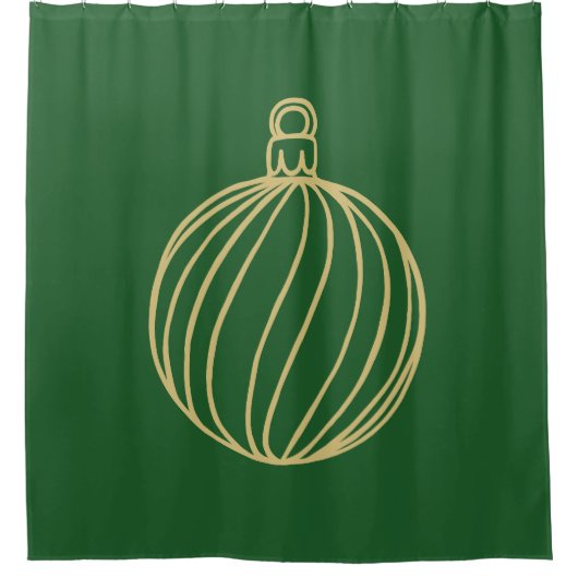 Gewoon kerstCollectie - Bauble Douchegordijn (Voorkant)