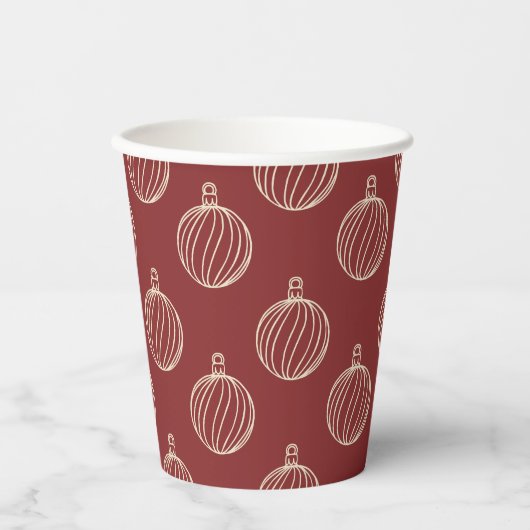 Gewoon kerstCollectie - Bauble Papieren Bekers (Voorkant)