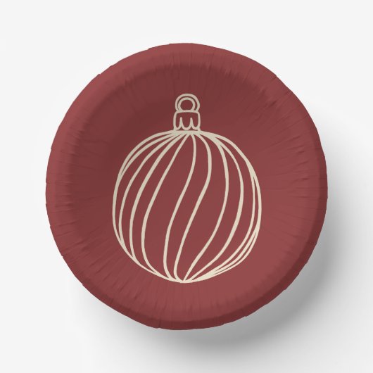 Gewoon kerstCollectie - Bauble Papieren Kommen (Voorkant)