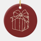 Gewoon kerstCollectie - Cadeau Keramisch Ornament (Achterkant)