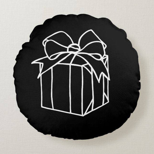 Gewoon kerstCollectie - Cadeau Rond Kussen (Voorkant)