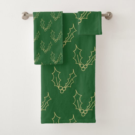 Gewoon kerstCollectie - Holly Bad Handdoek (Insitu)
