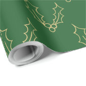 Gewoon kerstCollectie - Holly Cadeaupapier (Rol Hoek)
