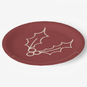 Gewoon kerstCollectie - Holly Papieren Bordje (Gekanteld)