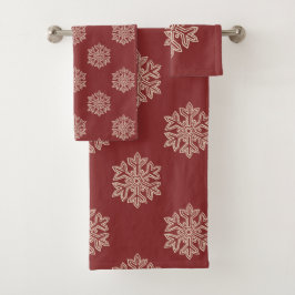 Gewoon kerstCollectie - Snowflake Bad Handdoek