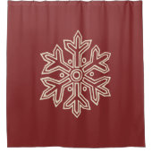 Gewoon kerstCollectie - Snowflake Douchegordijn (Voorkant)