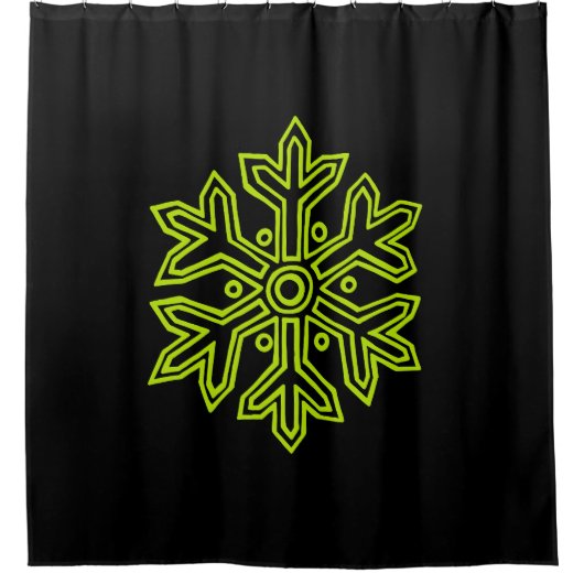 Gewoon kerstCollectie - Snowflake Douchegordijn (Voorkant)
