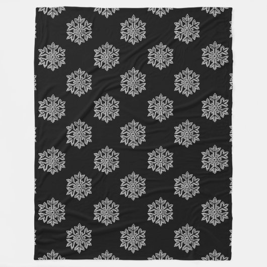 Gewoon kerstCollectie - Snowflake Fleece Deken (Voorkant)