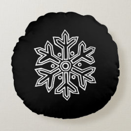 Gewoon kerstCollectie - Snowflake Rond Kussen