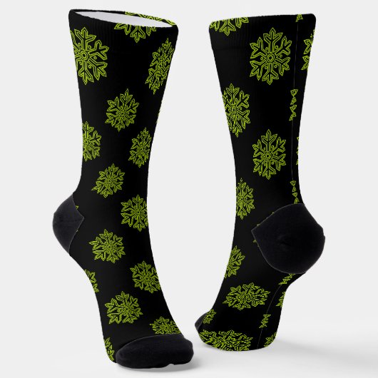 Gewoon kerstCollectie - Snowflake Sokken (Gebogen)