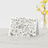 Gewoon kerstmis op een wenskaart. kaart (Gele Bloem)