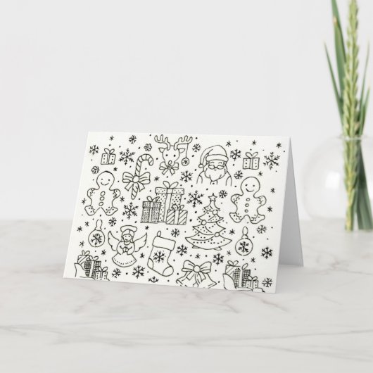 Gewoon kerstmis op een wenskaart. kaart (Voorkant)