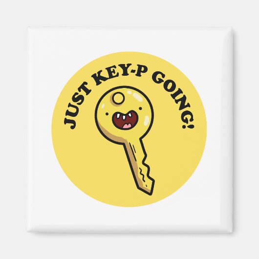 Gewoon Key-P Going Grappig Schattige Pun Magnet (Voorkant)