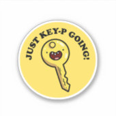 Gewoon Key-p Going Grappig Schattige Pun Vinyl Sti Sticker (Voorkant)