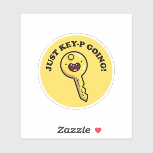 Gewoon Key-p Going Grappig Schattige Pun Vinyl Sti Sticker (Vel)