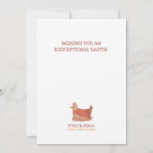 Gewoon kijken naar Hallo grappige kippen Pasen Kaa Kaart (Achterkant)