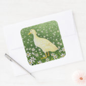 Gewoon kijken vierkante sticker (Envelop)