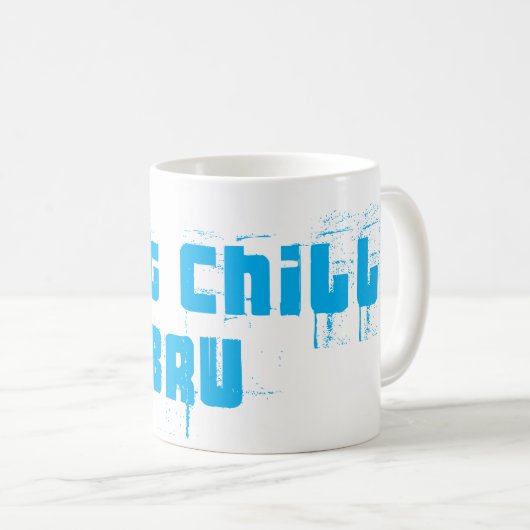 GEWOON KINDERBRU - Zeer cool RSA-gezegde Koffiemok (Voorkant rechts)