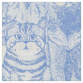 Gewoon kittens blauw stof (Close Up)