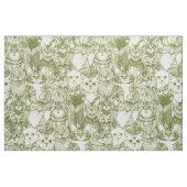 Gewoon kittens groen stof (Fat Quarter)