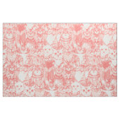 Gewoon kittens koraal roze stof (Fat Quarter)