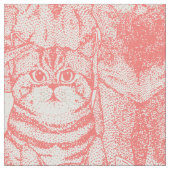 Gewoon kittens koraal roze stof (Close Up)