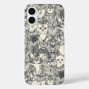 Gewoon kittens strijken iPhone 16 plus hoesje