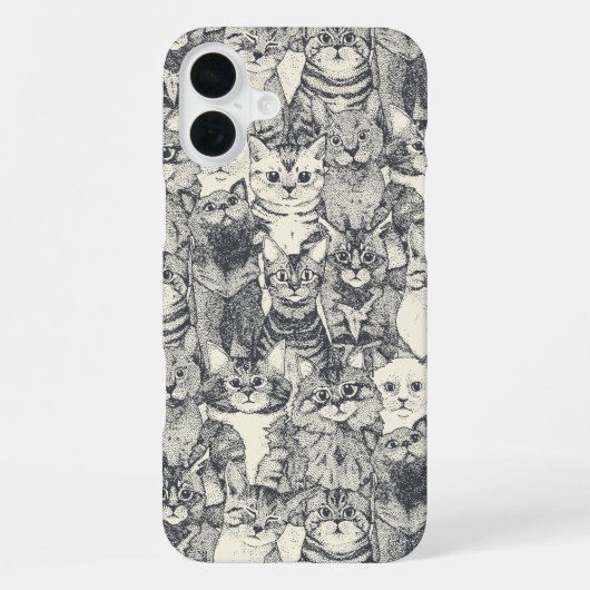 Gewoon kittens strijken iPhone hoesje (Achterkant)