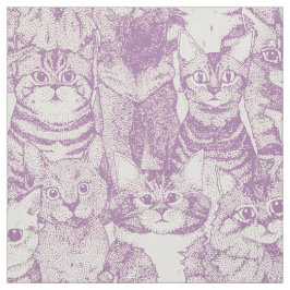 Gewoon kittens violet stof