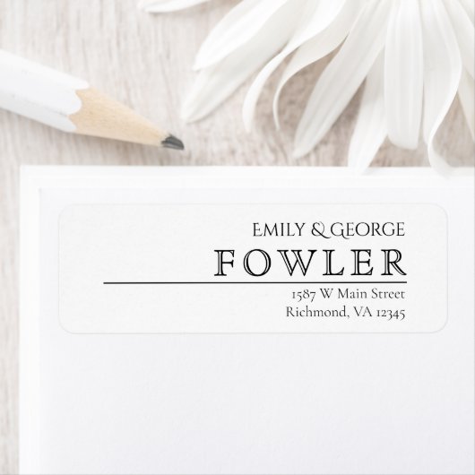 Gewoon Klassiek Retour Adres Label (Insitu)