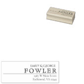 Gewoon klassieke retouradres rubberen stempel (Gestempeld)