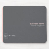 Gewoon kleine, moderne, eenvoudige lichtroze stree muismat (Voorkant)