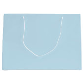 Gewoon kleur stevig, troebel, lichtblauw groot cadeauzakje (Voorkant)