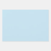 Gewoon kleur stevig, troebel, lichtblauw inpakpapier vel (Voorkant 3)