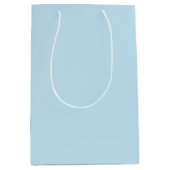 Gewoon kleur stevig, troebel, lichtblauw medium cadeauzakje (Voorkant)