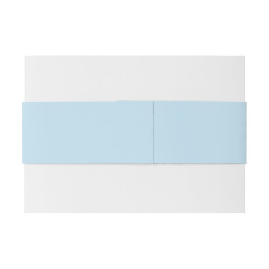 Gewoon kleur stevig, troebel, lichtblauw uitnodigingen wikkel (Achterkant Voorbeeld)