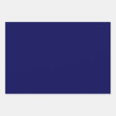 Gewoon kleuren, blauw, middernacht inpakpapier vel (Voorkant 2)