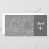 Gewoon kleuren - Dank u - Donkergrijs Bedankkaart (Voorkant / Achterkant)