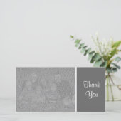 Gewoon kleuren - Dank u - Donkergrijs Bedankkaart (Staand voorkant)