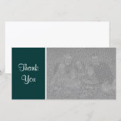 Gewoon kleuren - Dank u - Donkergroen Bedankkaart (Voorkant / Achterkant)