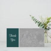 Gewoon kleuren - Dank u - Donkergroen Bedankkaart (Staand voorkant)