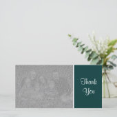 Gewoon kleuren - Dank u - Donkergroen Bedankkaart (Staand voorkant)