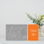 Gewoon kleuren - Dank u - Oranje Bedankkaart (Staand voorkant)