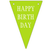 Gewoon kleuren & jouw tekst: HAPPY BIRTHDAY Vlaggetjes (Derde vlag)