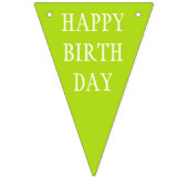 Gewoon kleuren & jouw tekst: HAPPY BIRTHDAY Vlaggetjes (Tweede vlag)