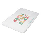 Gewoon kleurrijke vrolijke en heldere snaarlichten badmat (Gekanteld)