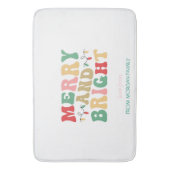 Gewoon kleurrijke vrolijke en heldere snaarlichten badmat (Voorkant Verticaal)