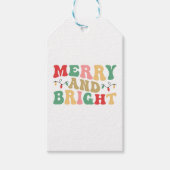 Gewoon kleurrijke vrolijke en heldere snaarlichten cadeaulabel (Voorkant)